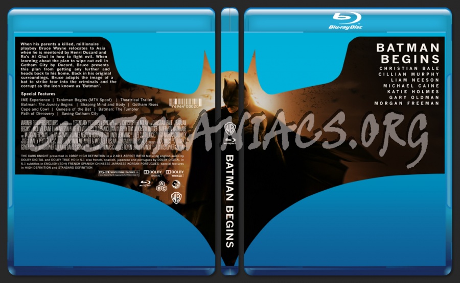 The Dark Knight Series Cut-Out Set blu-ray cover