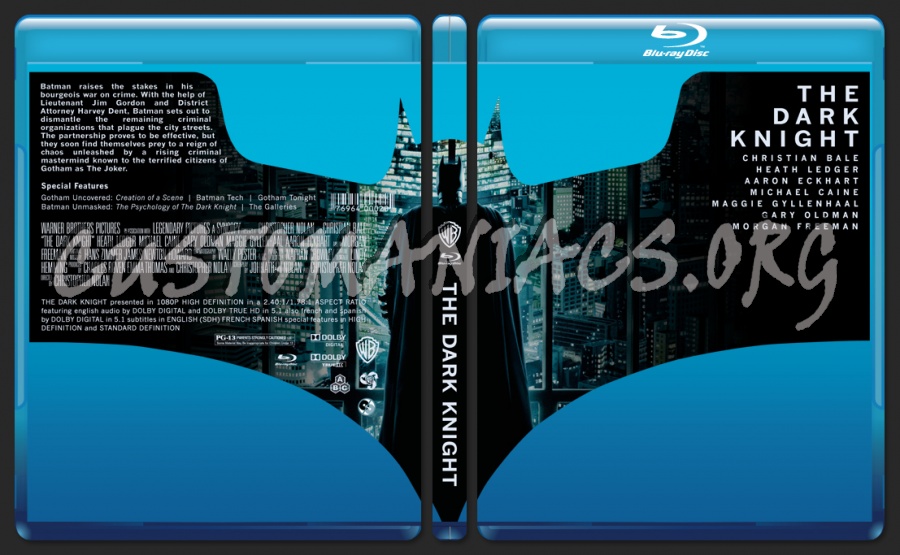 The Dark Knight Series Cut-Out Set blu-ray cover