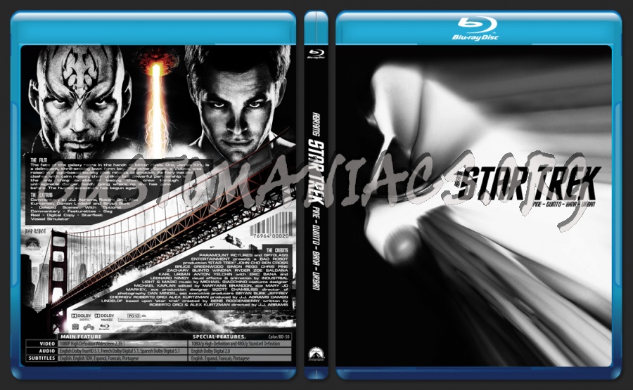 Star Trek (2009) blu-ray cover