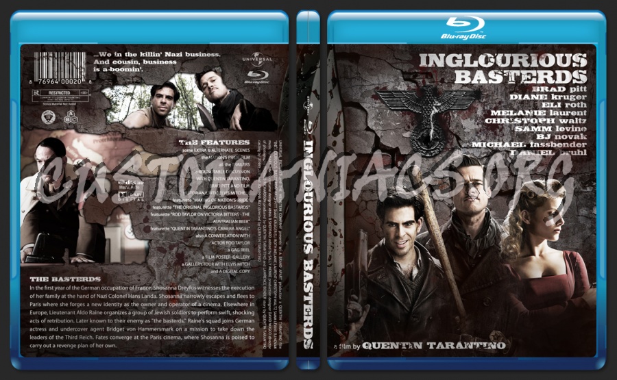 Inglourious Basterds blu-ray cover