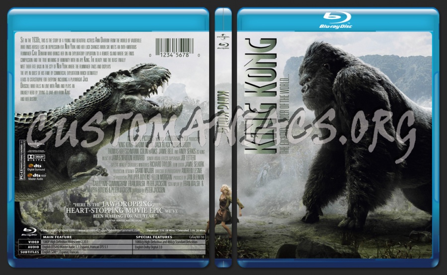 King Kong blu-ray cover