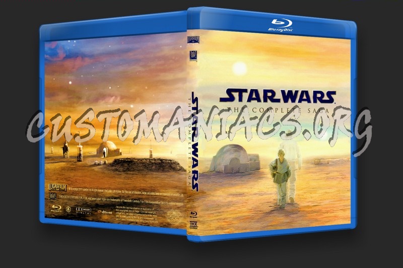 Star Wars The Complete Saga blu-ray cover