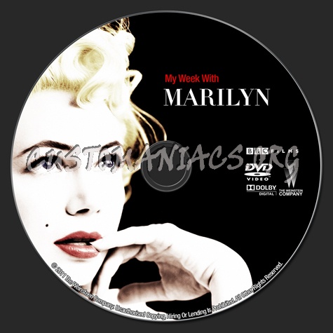 My Week With Marilyn dvd label