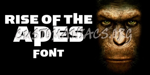 Rise of the Apes font 