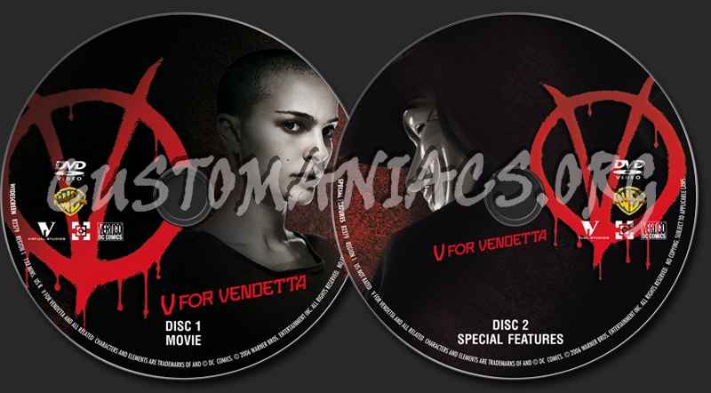 V for Vendetta dvd label
