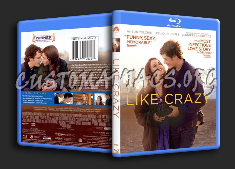 Like Crazy blu-ray cover