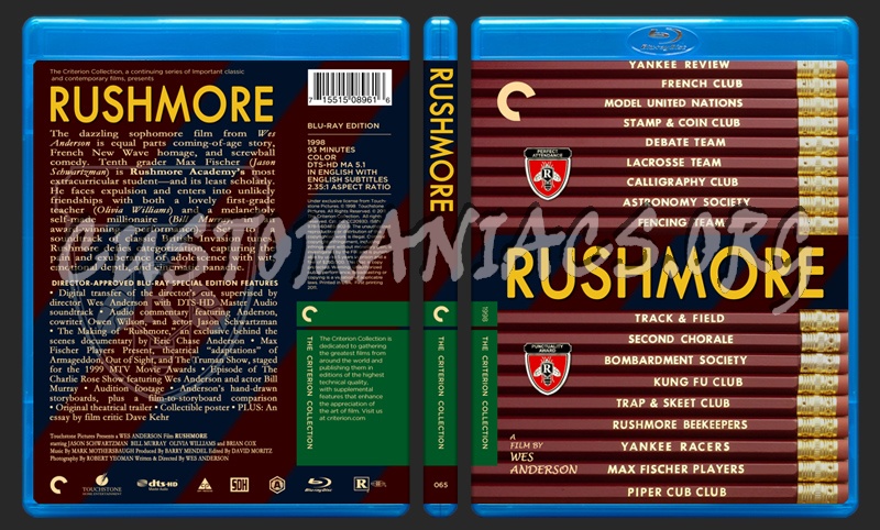 065 - Rushmore blu-ray cover