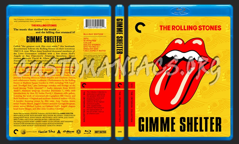 099 - Gimme Shelter blu-ray cover