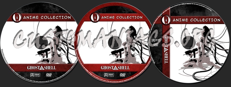 Anime Collection Ghost In The Shell dvd label