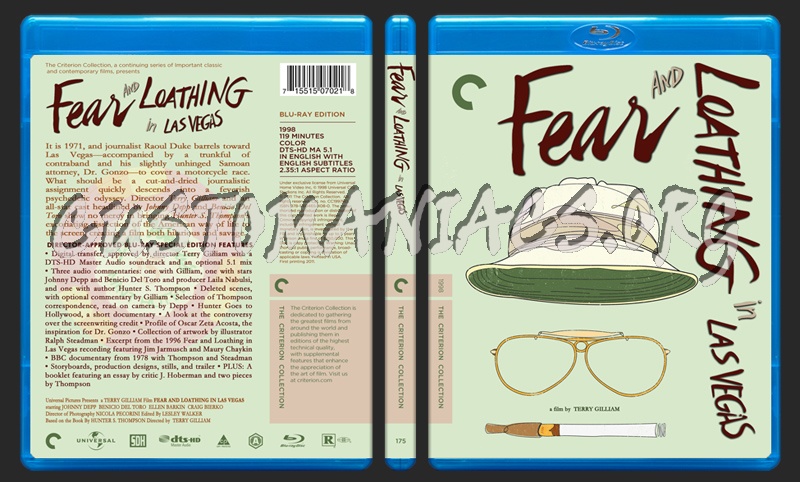 175 - Fear And Loathing In Las Vegas blu-ray cover