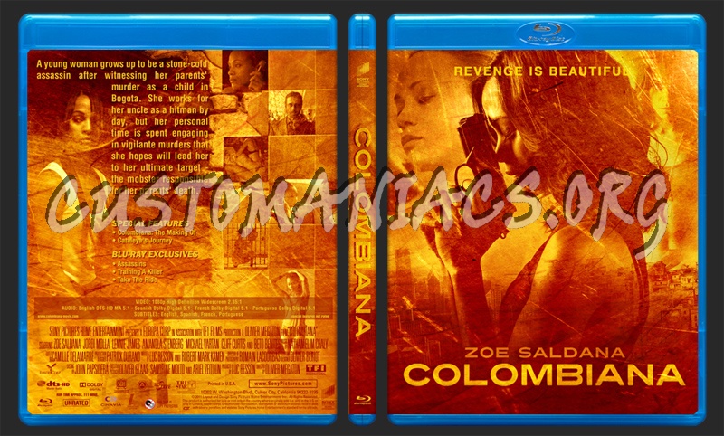 Colombiana blu-ray cover