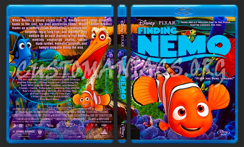 Finding Nemo blu-ray cover