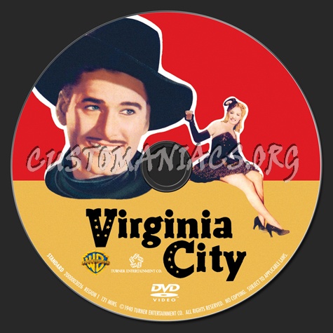 Virginia City dvd label