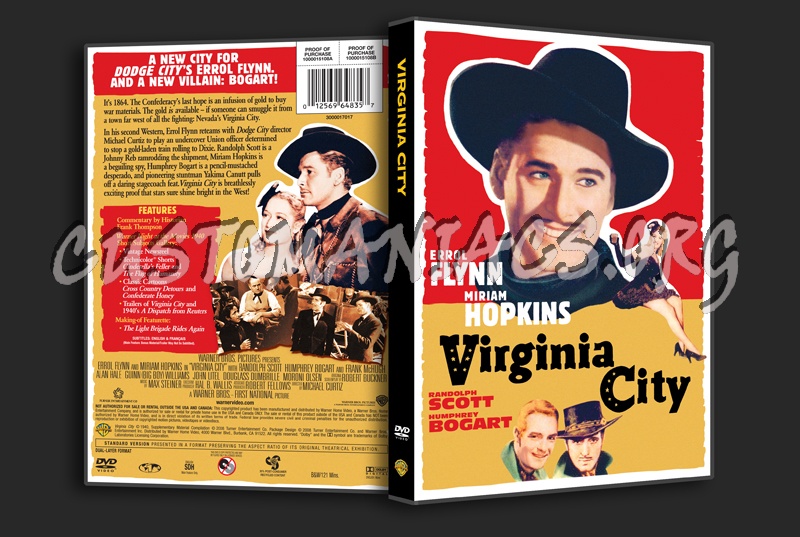 Virginia City dvd cover