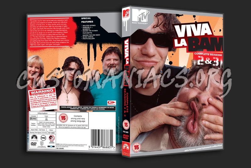 Viva La Bam Seasons 2 & 3 dvd cover