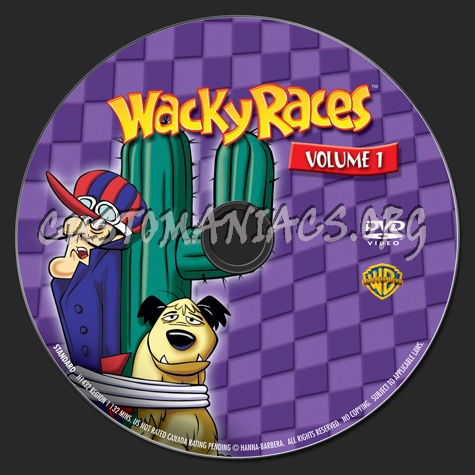 Wacky Races Volume 1 dvd label