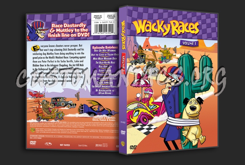 Wacky Races Volume 1 dvd cover