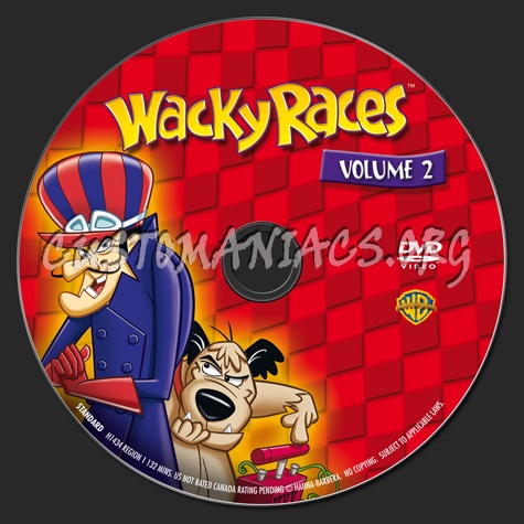 Wacky Races Volume 2 dvd label