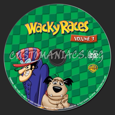 Wacky Races Volume 3 dvd label