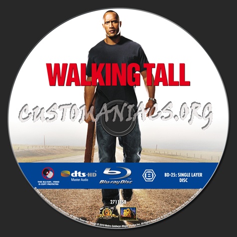 Walking Tall blu-ray label