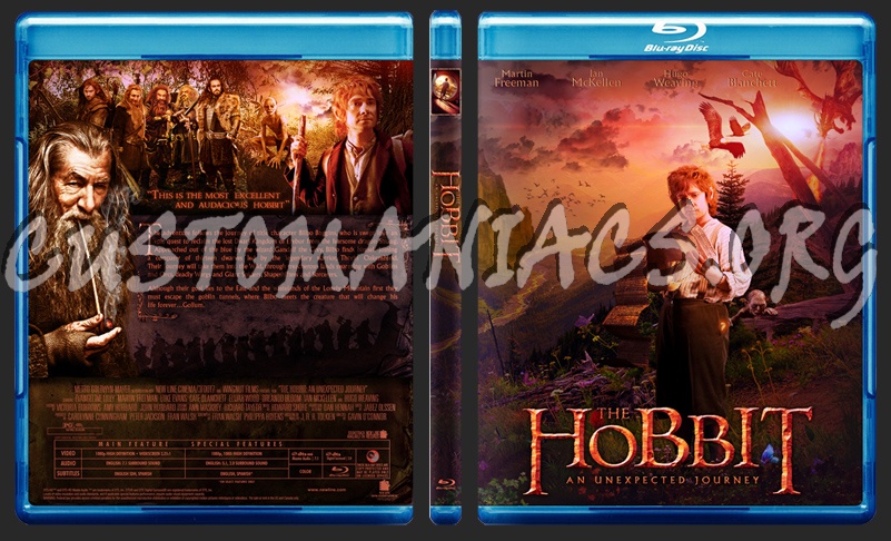 The Hobbit: An Unexpected Journey blu-ray cover