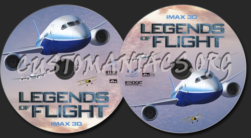Legends of Flight Imax 3D blu-ray label