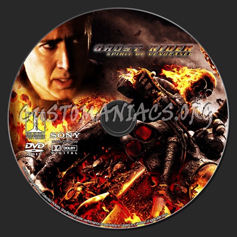 Ghost Rider 2 Spirit Of Venegeance dvd label