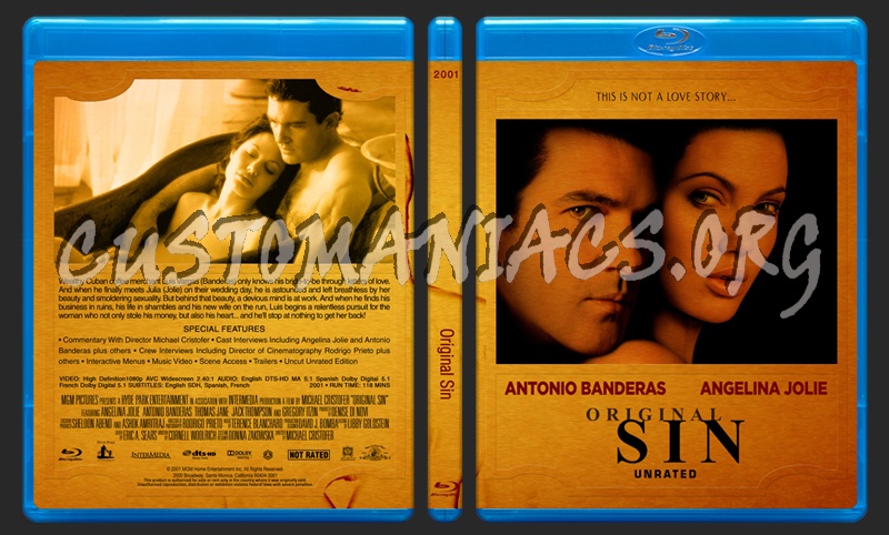 Angelina Jolie Limited Collection - Original Sin blu-ray cover
