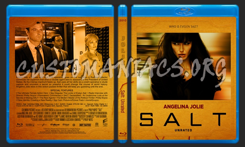 Angelina Jolie Limited Collection - Salt blu-ray cover