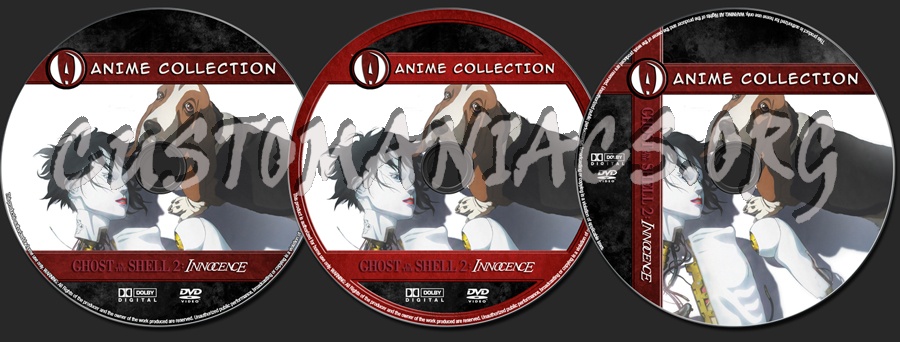 Anime Collection Ghost In The Shell 2 Innocence dvd label