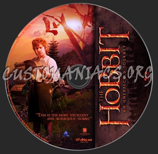 The Hobbit: An Unexpected Journey blu-ray label