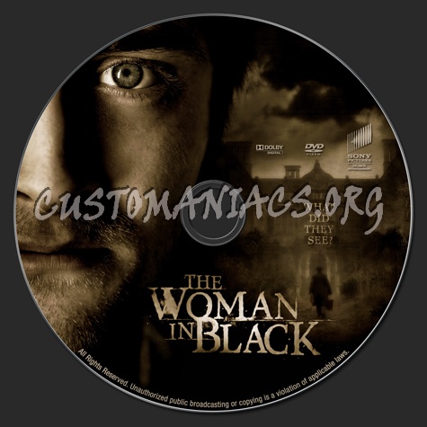 The Woman In Black dvd label
