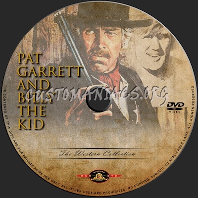 Pat Garrett and Billy the Kid dvd label