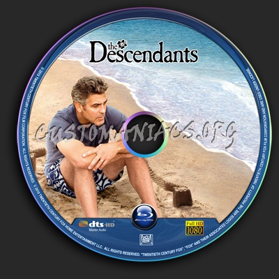 The Descendants blu-ray label