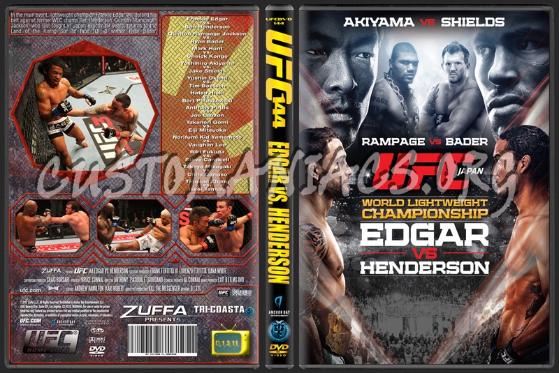 UFC 144 Edgar vs Henderson dvd cover