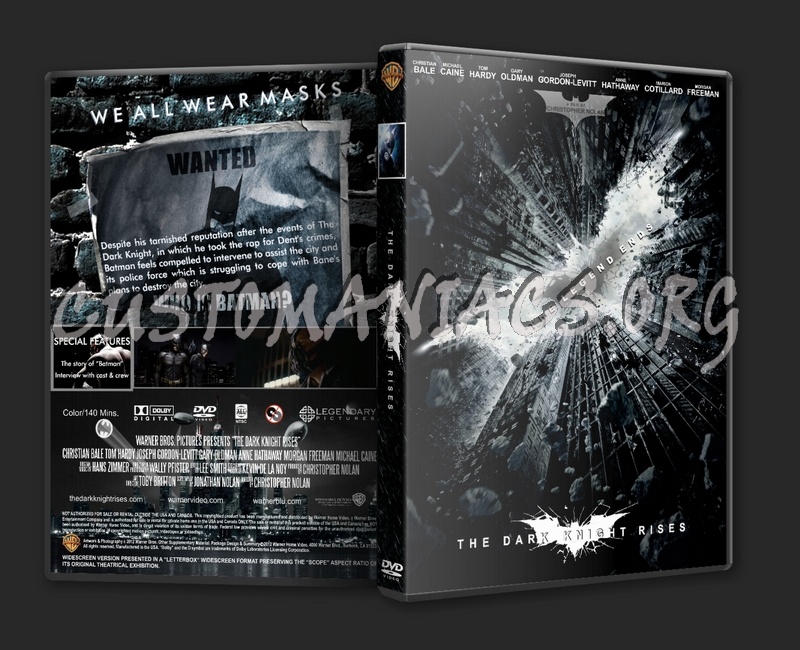 The Dark Knight Rises dvd cover