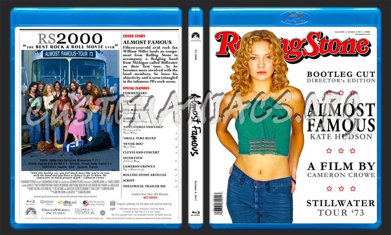 Almost Famous blu-ray cover