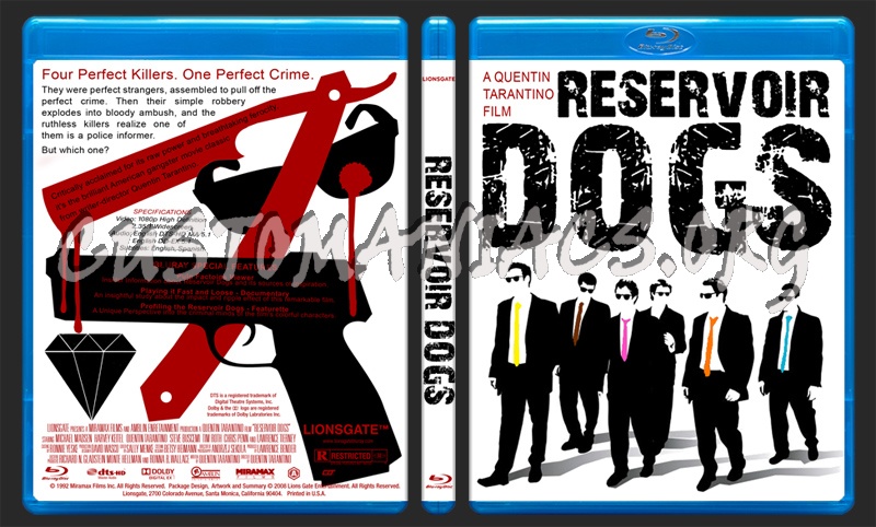Reservoir Dogs blu-ray cover