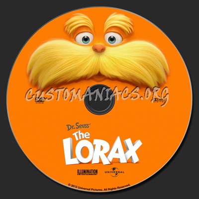 The Lorax dvd label