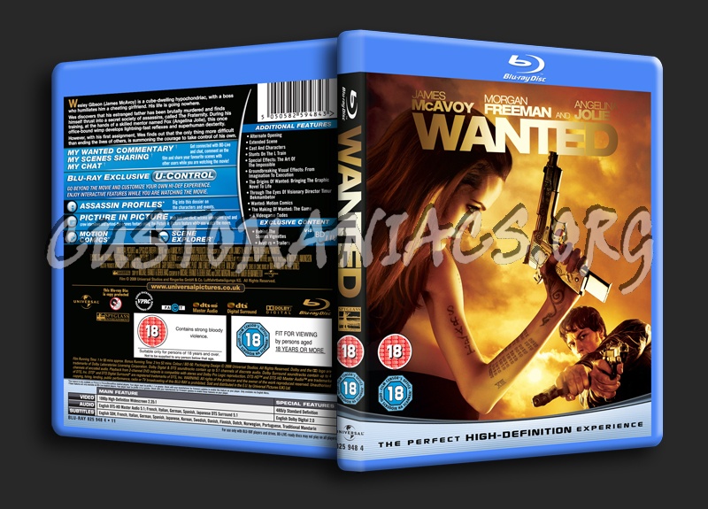 Wanted blu-ray cover