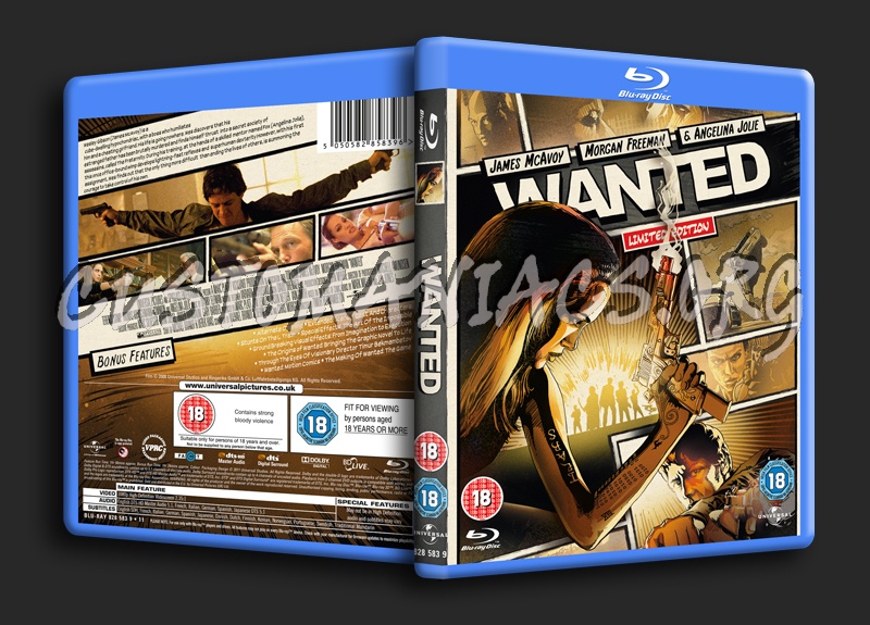 Wanted blu-ray cover