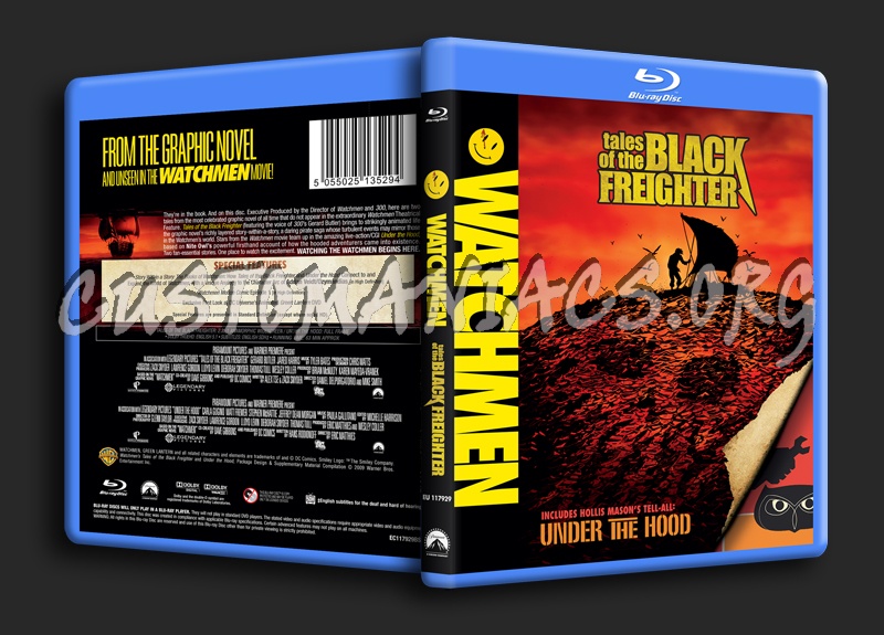 Watchmen Tales of the Black Freighter blu-ray cover