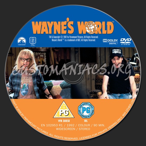 Wayne's World dvd label