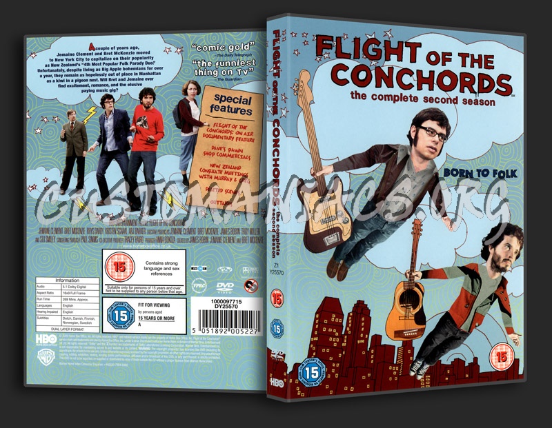 Flight of the Conchords Season 2 dvd cover