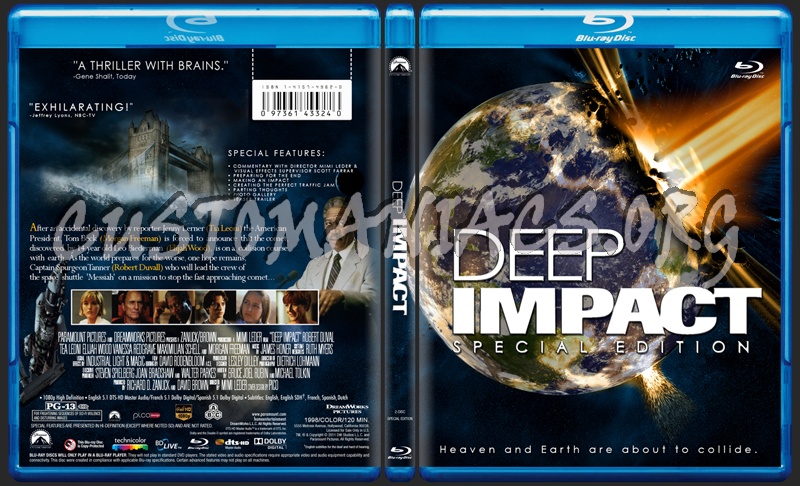 Deep Impact blu-ray cover