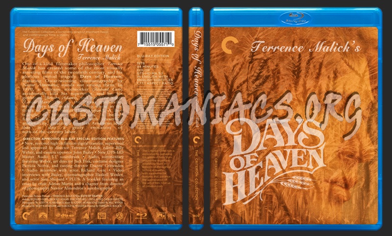 409 - Days Of Heaven blu-ray cover