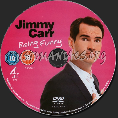 Jimmy Carr Being Funny dvd label