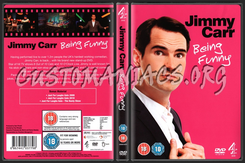 Jimmy Carr Being Funny dvd cover