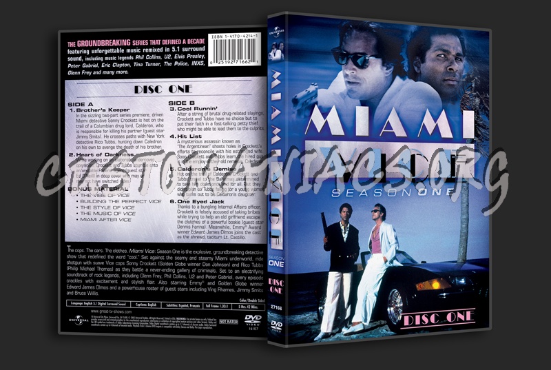 Miami Vice Season 1 dvd cover