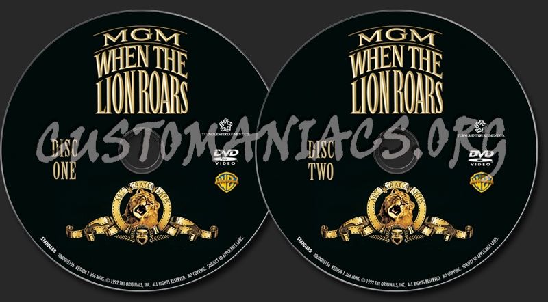 When the Lion Roars dvd label